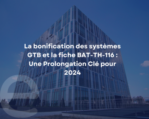 Bâtiment tertiaire bénéficiant de la bonification GTB 2024