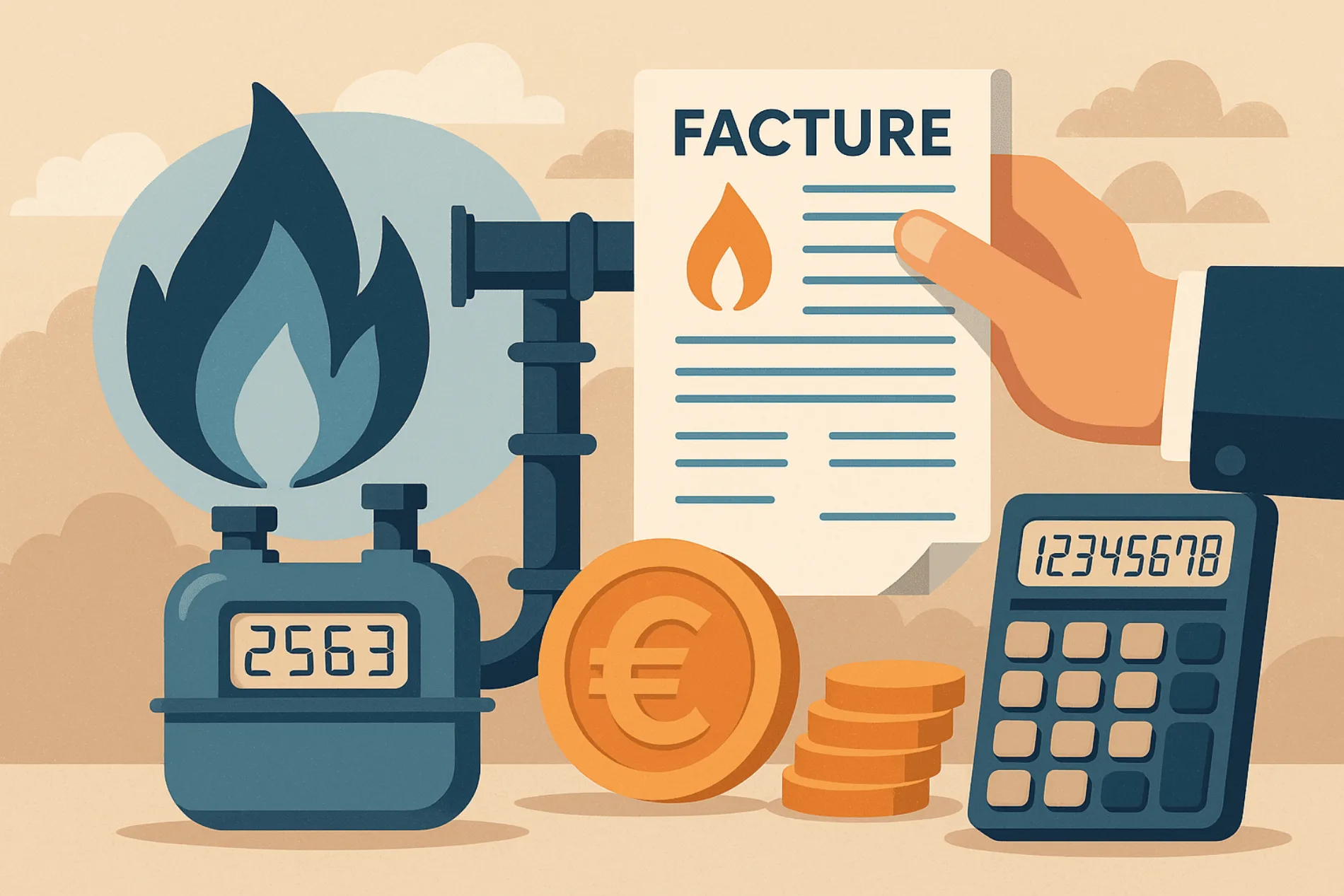 illustration facture d'énergie
